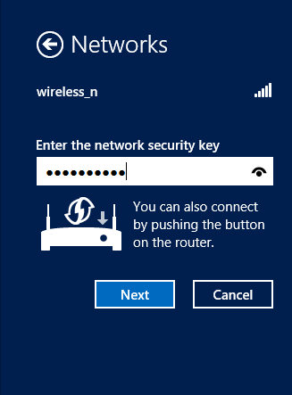 enter the network security key | just another windows noob