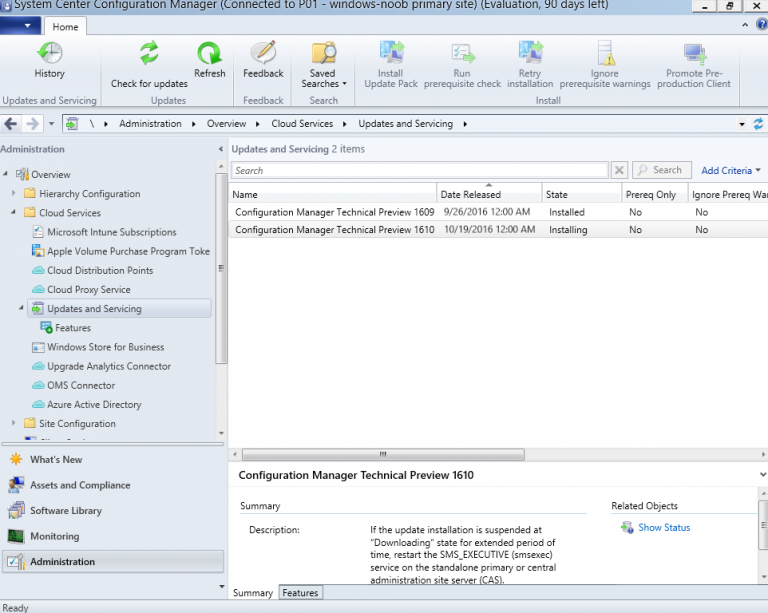 System Center Configuration Manager Clients Settings