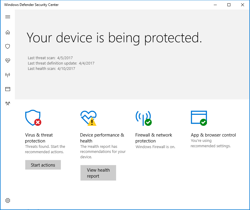 virus and threat protection | just another windows noob ?