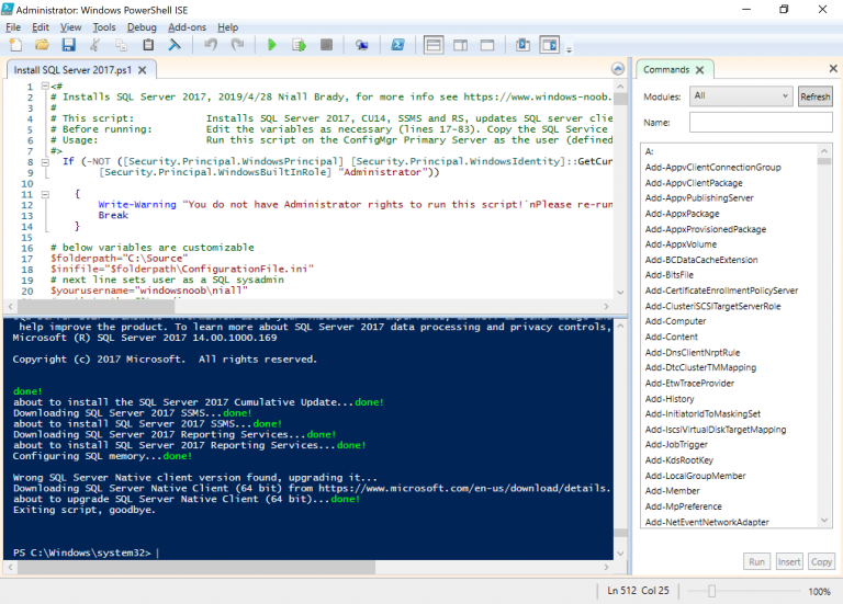 Upgrading the SQL Server 2012 Client Agent with PowerShell to support ...